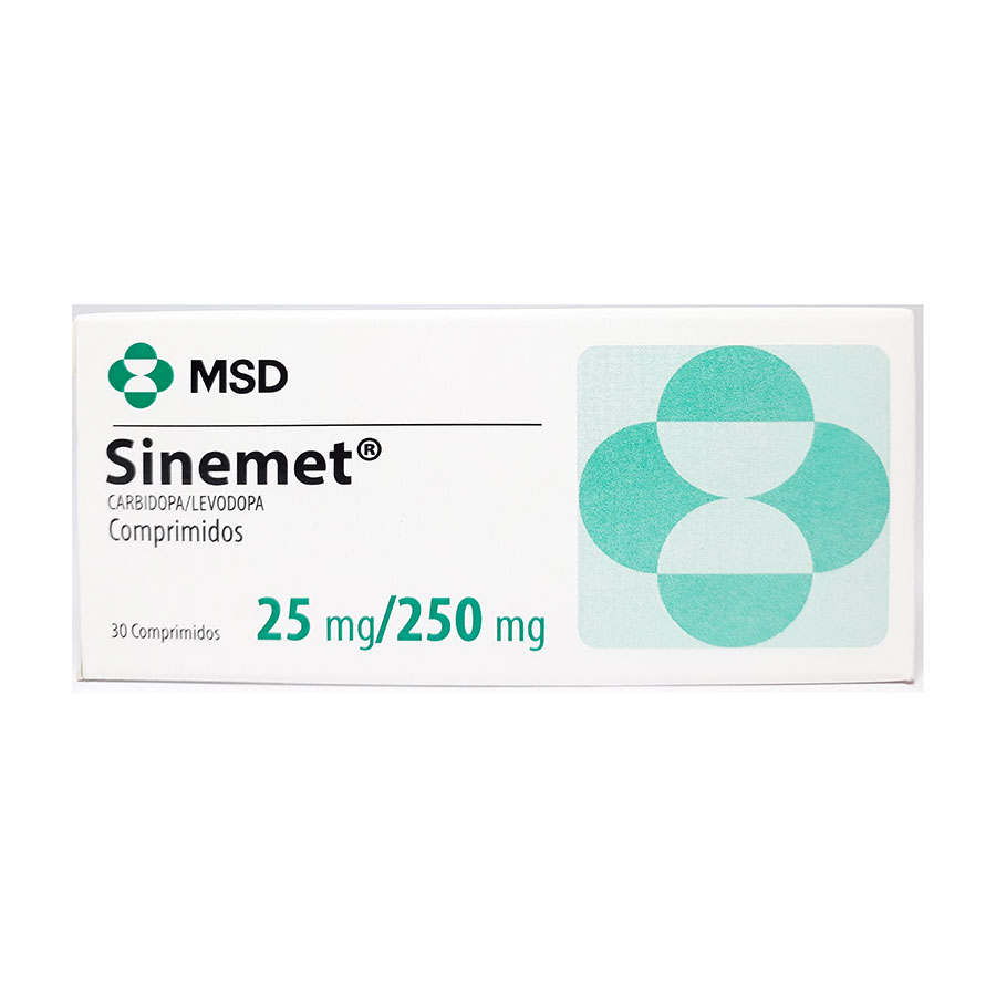  SINEMET 25 mg x 250 mg ORGANON x 30 Tableta298997