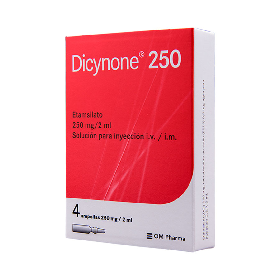  DICYNONE 250 mg OM PHARMA x 4 Solución Inyectable299044