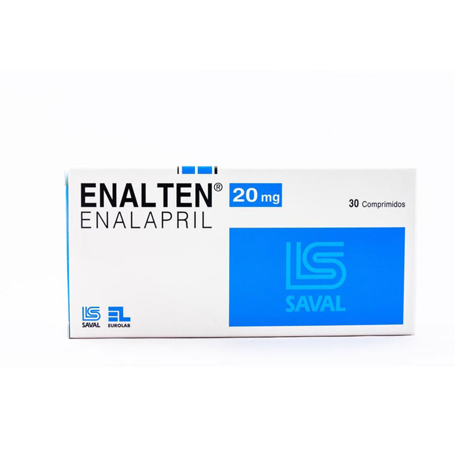  ENALTEN 20 mg ECUAQUIMICA x 30 Comprimidos299349
