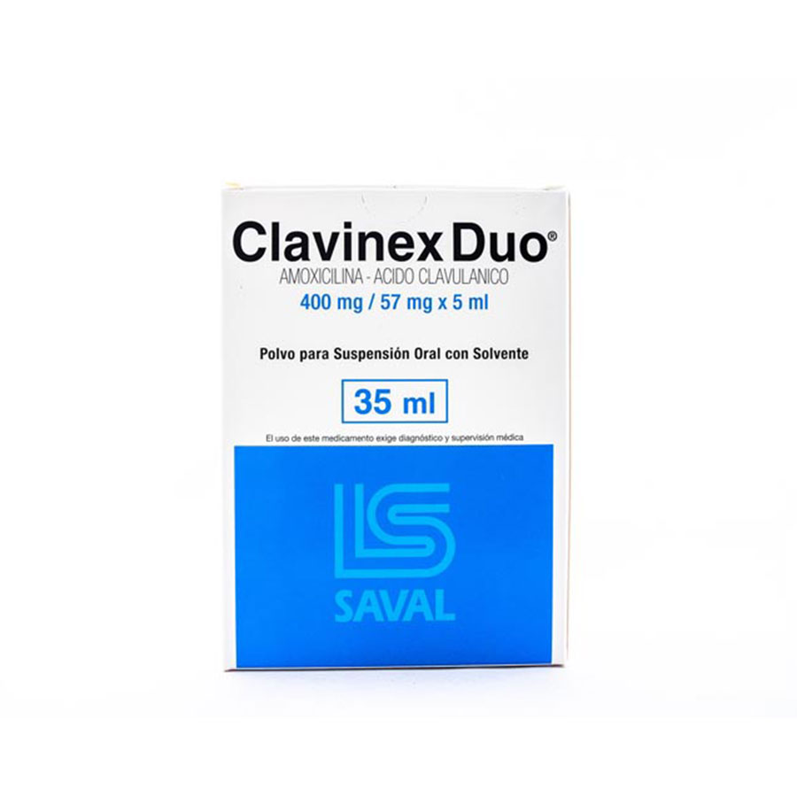  CLAVINEX 400 mg x 57 mg ECUAQUIMICA Duo Suspensión299400