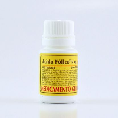  ACIDO FOLICO 5 mg Tableta x 100299481
