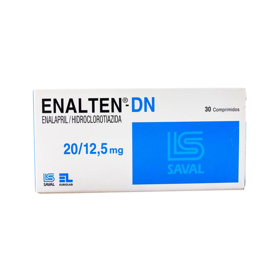  ENALTEN 20 mg x 12.5 mg ECUAQUIMICA x 30 Comprimidos299645