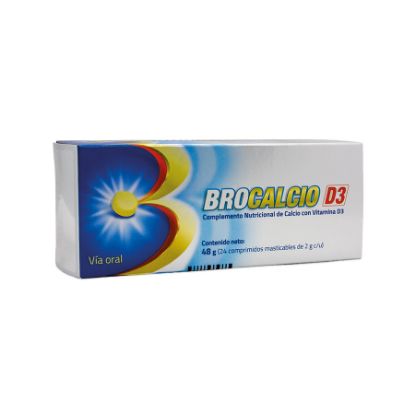  BROCALCIO D3 500 mg x 2000 UI Comprimido Masticable x 24301080