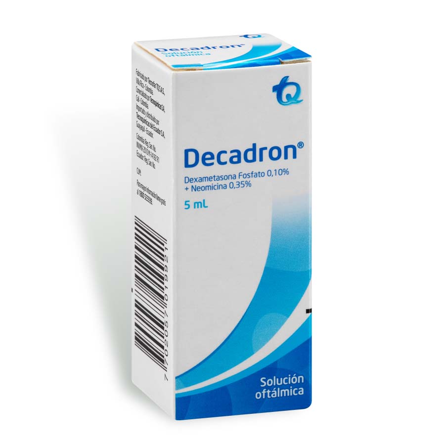  DECADRON 1 mg x 3,5 mg TECNOQUIMICAS Solución Oftálmica328062