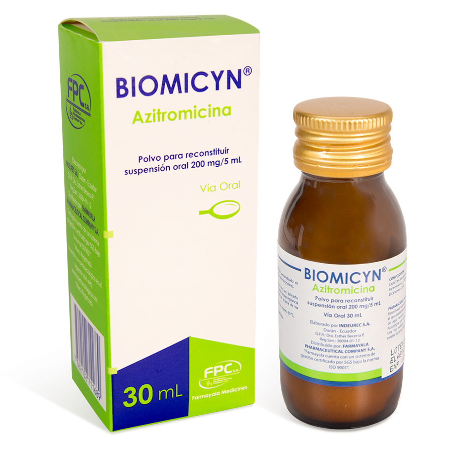  BIOMICYN 200 mg x 5 ml FARMAYALA Suspensión Frutas328607