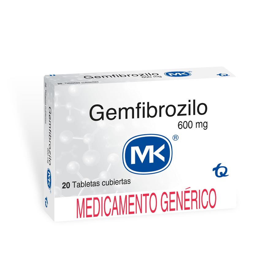  GEMFIBROZILO 600 mg TECNOQUIMICAS x 20 Tableta Recubierta328612
