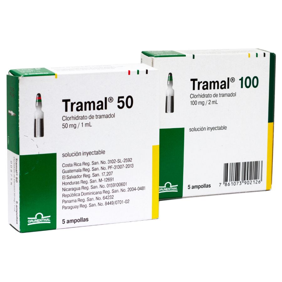  TRAMAL 50 mg GRUNENTHAL x 5 Solución Inyectable345073