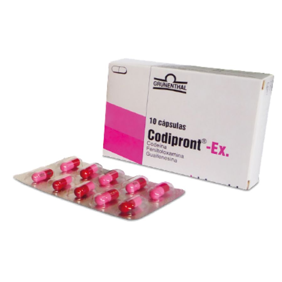  CODIPRONT 30 mg x 10 mg x 100 mg GRUNENTHAL x 10 Cápsulas Blandas345106