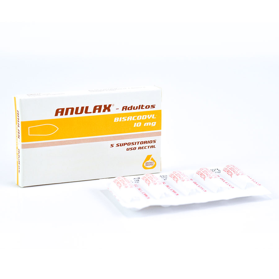  ANULAX 10 mg ECU x 5 Adulto Supositorio345251
