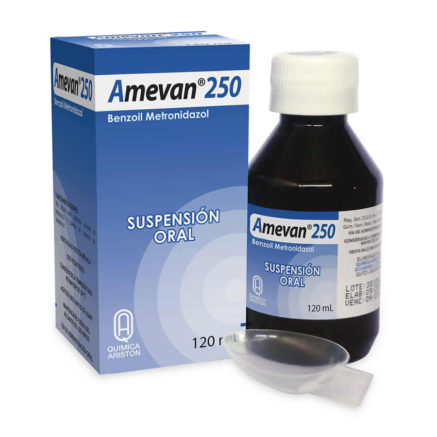  AMEVAN 250 mg x 5 ml Suspensión345353