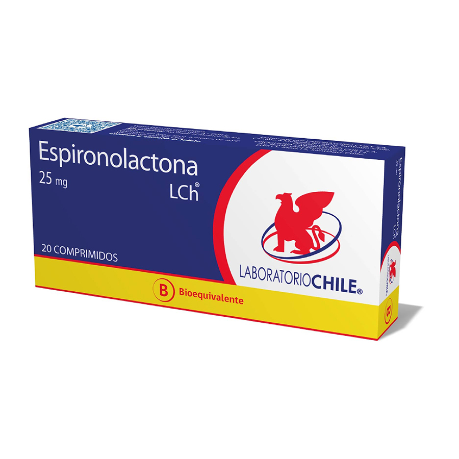  ESPIRONOLACTONA 25 mg LABORATORIOS CHILE x 20 Comprimidos345373