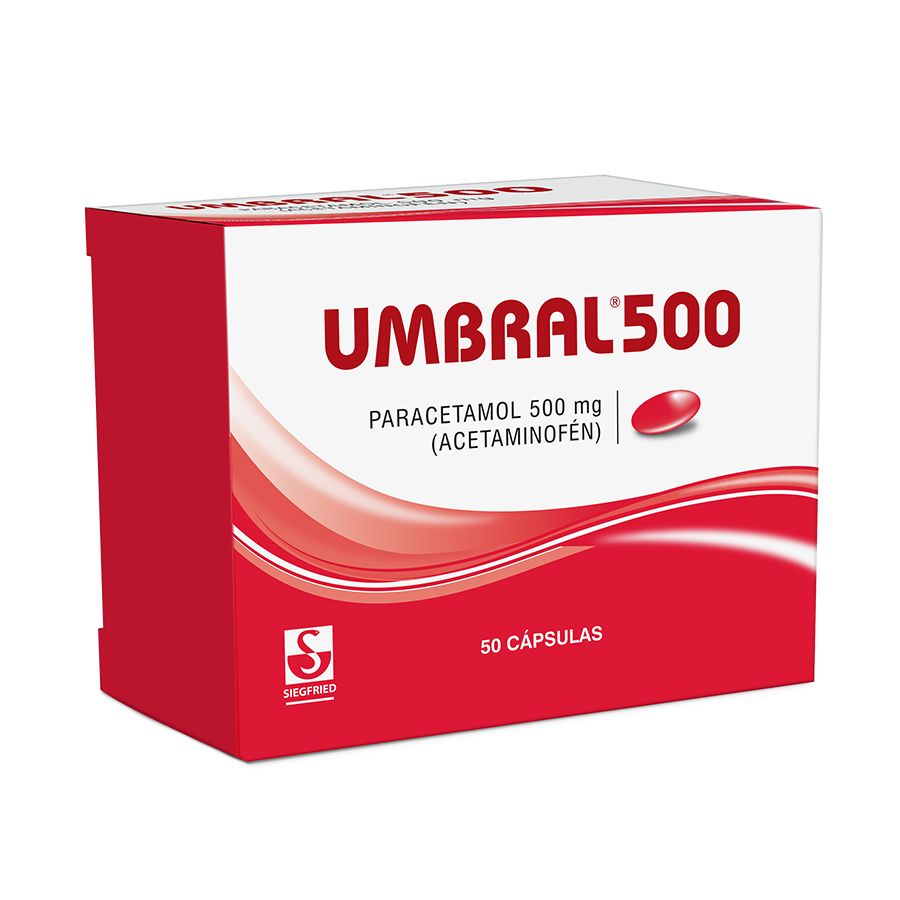  Analgésico UMBRAL 500 mg Cápsulas x 50345600