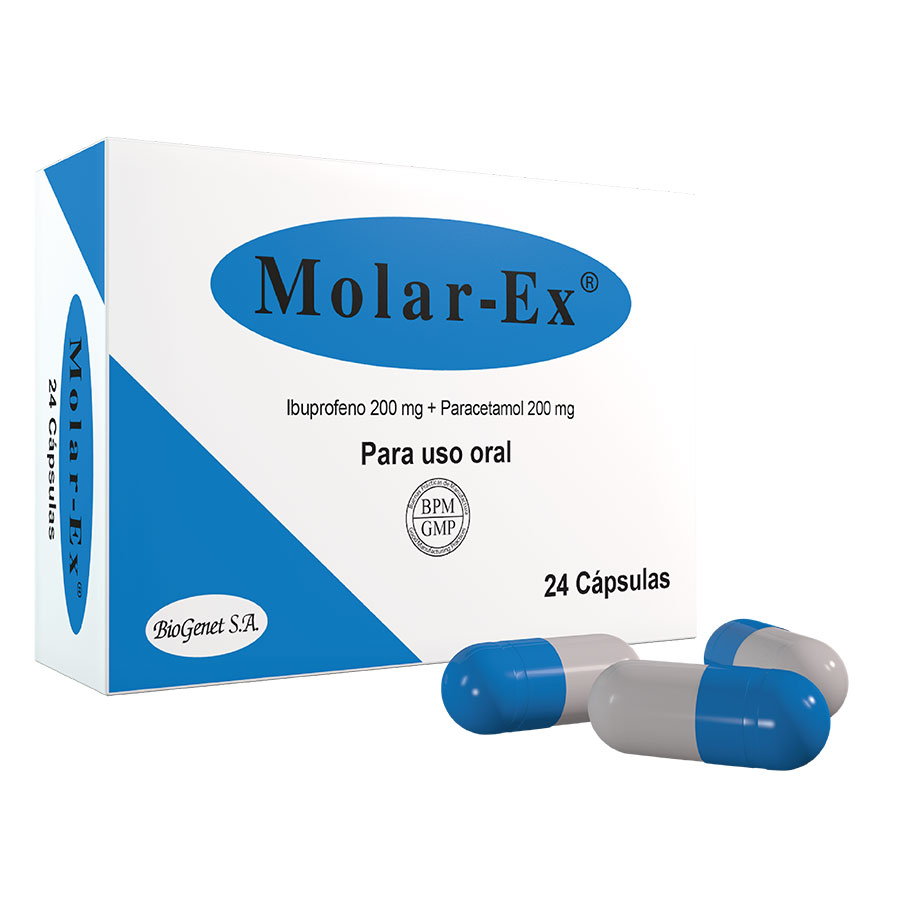  Analgésico MOLAREX 200 mg x 200 mg Cápsulas x 24346001