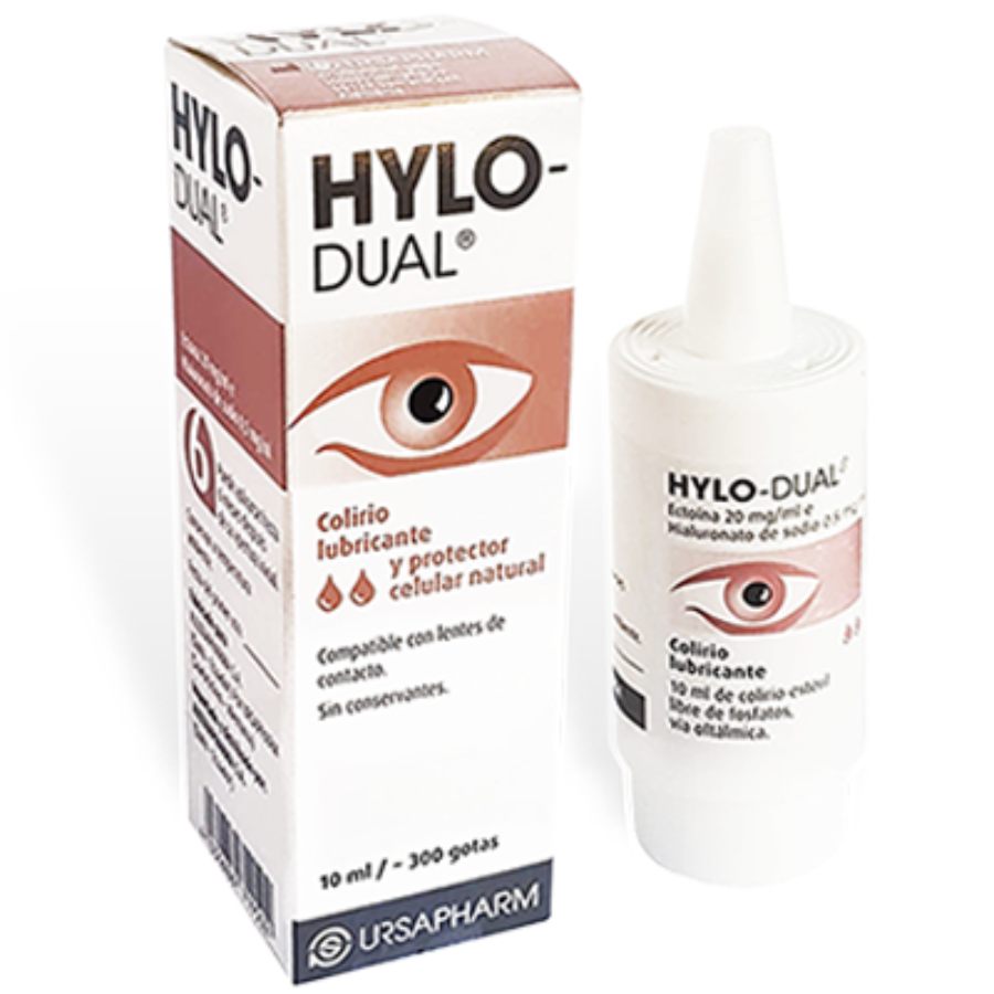  Lubricante Oftálmico HYLO DUAL 20 mg x 0,5 mg en Gotas 10 ml346142