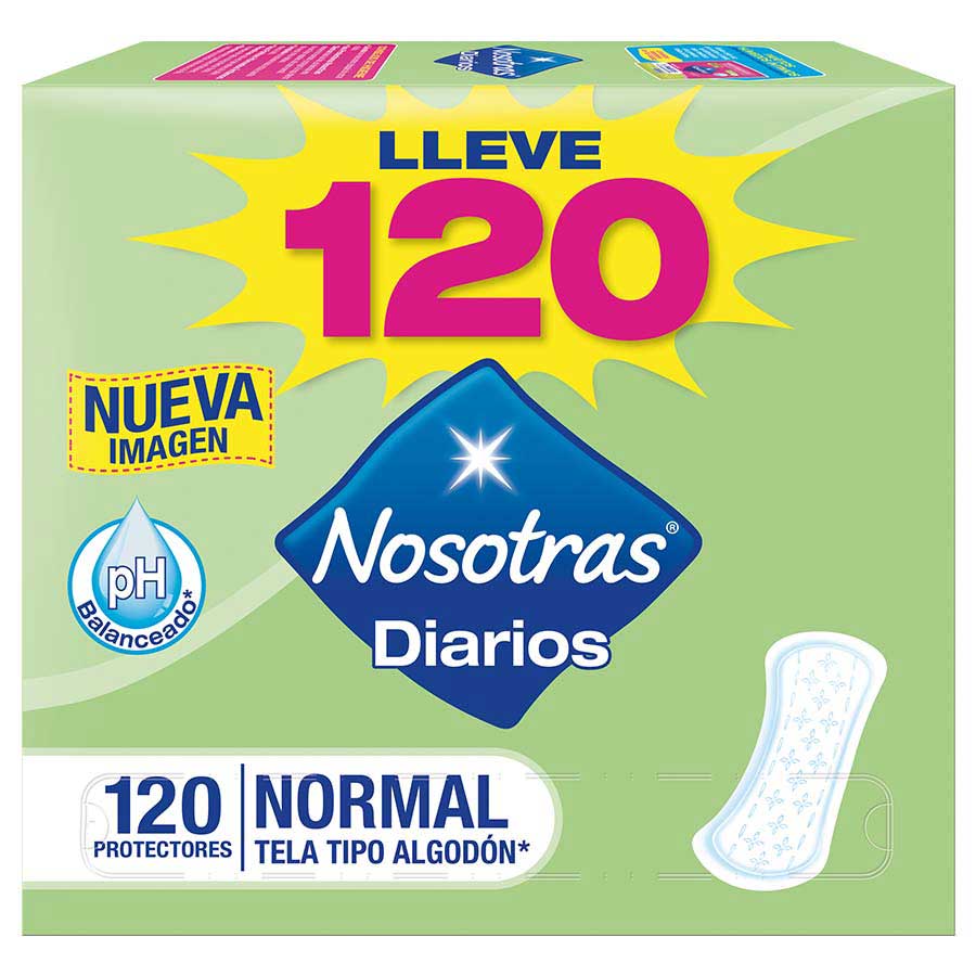  Protectores Diarios NOSOTRAS Normal 13053 x 120 unds346209