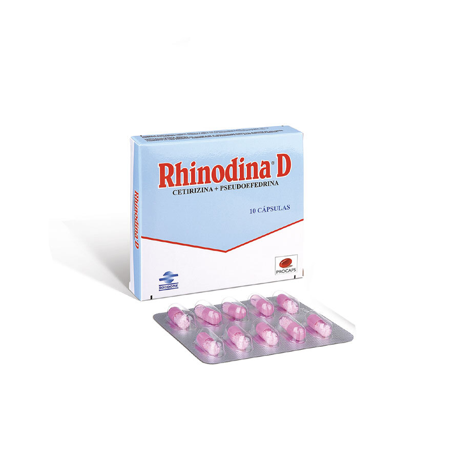 RHINODINA 5 mg x120 mg RODDOME x 10 Cápsulas346214
