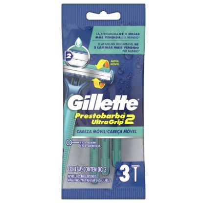  Afeitadora GILLETTE Ultra Grip 15826 3 unidades346406