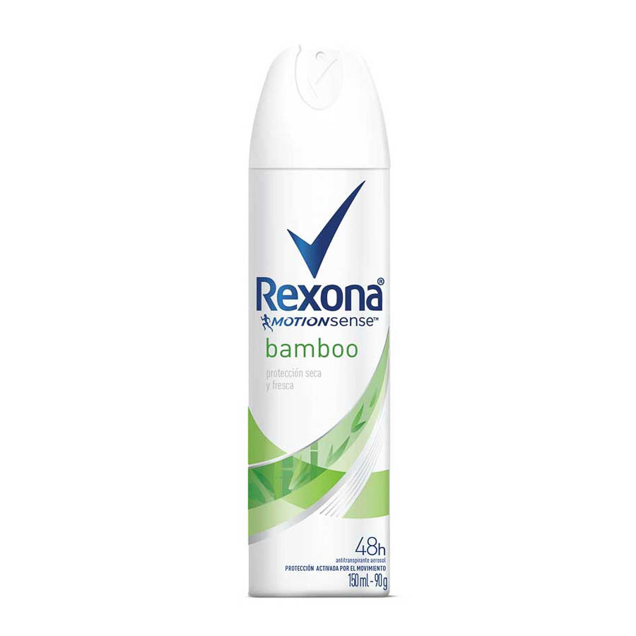 Rexona Mujer Antitranspirante Aerosol Stay Fresh Bamboo y Aloe Vera, 150 ml  –