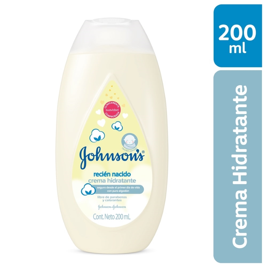 Johnson Crema Recien Nacido X200ml - Más Farmacias