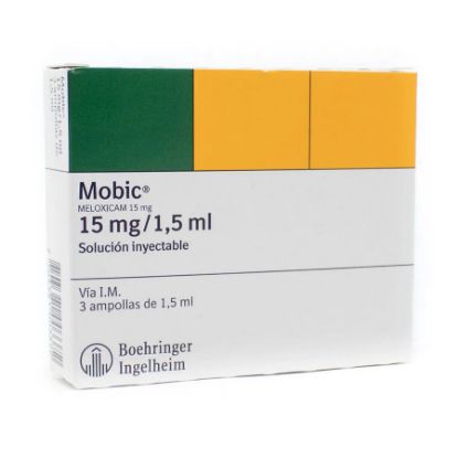 MOBIC 15 mg BOEHRINGER INGELHEIM  x 3 Ampolla Inyectable351284