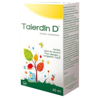  TALERDIN 5 mg x 60 mg GUTIS Jarabe352297