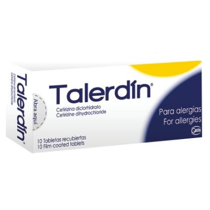  TALERDIN 10 mg GUTIS x 10 Tabletas Recubiertas352368