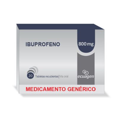  IBUPROFENO 800 mg ECUAGEN x 20 Tableta Recubierta353846