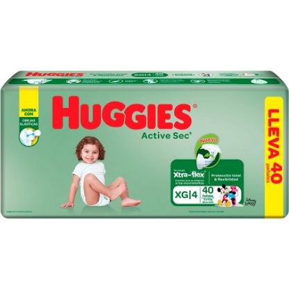  HUGGIES PAÑAL HUGG ACTSEC XTRA FLEX XG/4x40 108779 355806