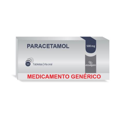  PARACETAMOL 500 mg ECUAGEN x 50 Tableta356522