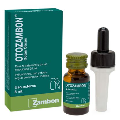  OTOZAMBON 8 mg x 320 mg x 40 mg x 80.000 UI ZAMBON Solución Ótica356523
