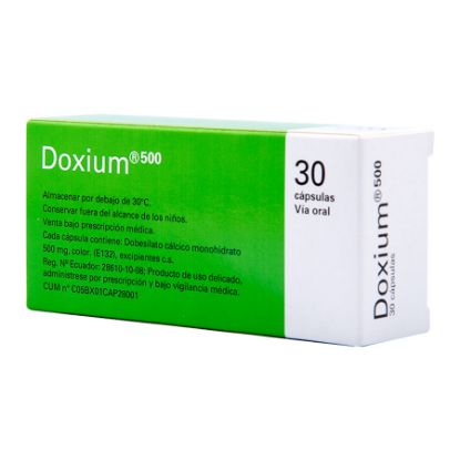  DOXIUM 500 mg OM PHARMA x 30 Cápsulas356534