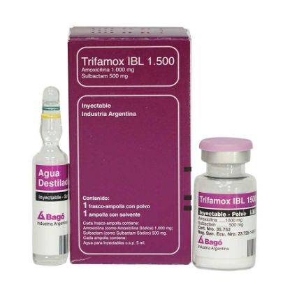  TRIFAMOX 1000 mg x 500 mg Solución Inyectable356618