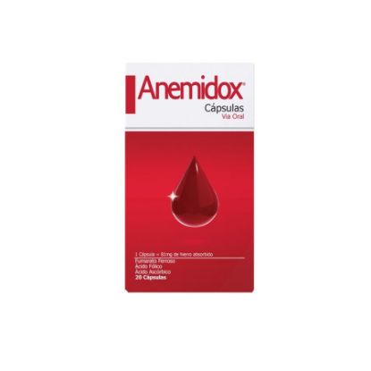  ANEMIDOX 100 mg x 1 mg x 330 mg PROCTER & GAMBLE x 20 Cápsulas356635