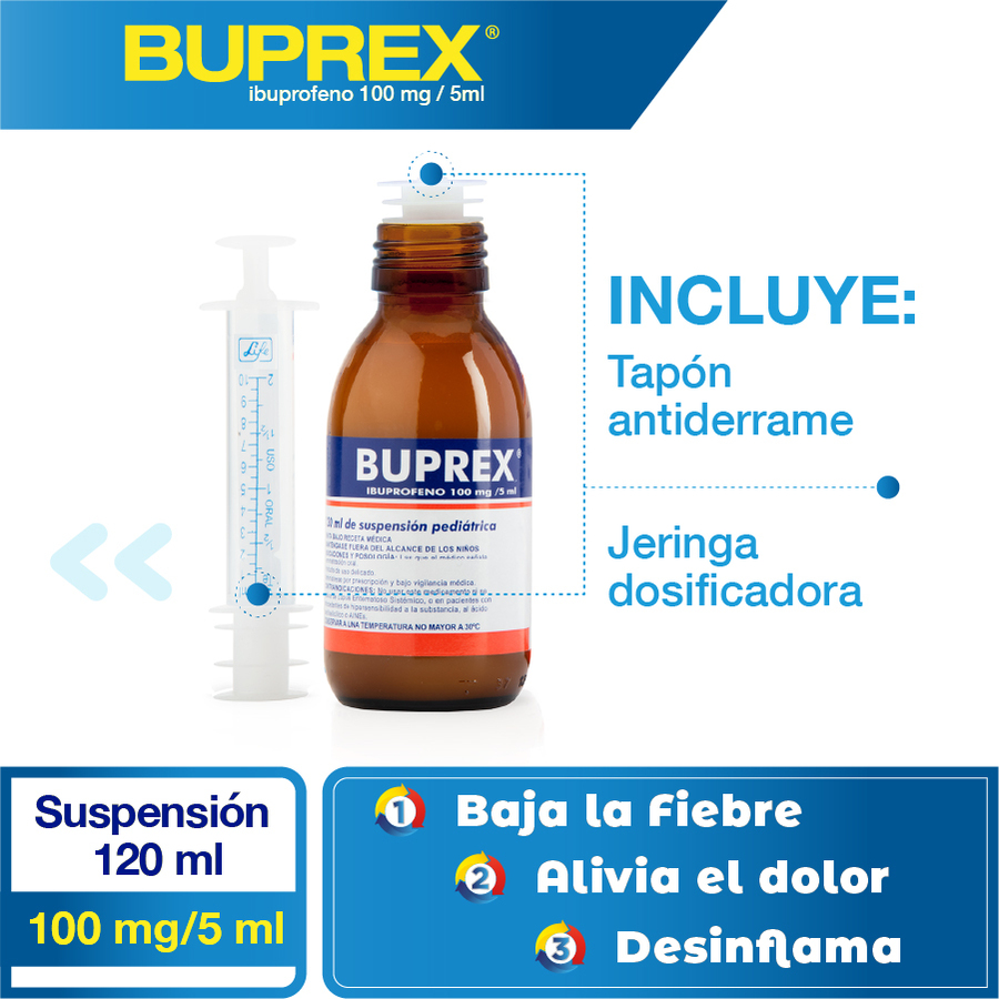  BUPREX 100 mg Suspensión 120 ml356643