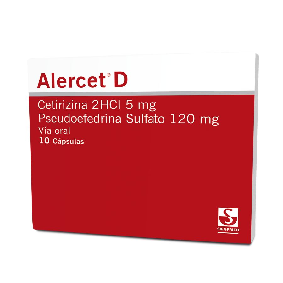  ALERCET 120 mg x 5 mg x 10 D Cápsulas356950
