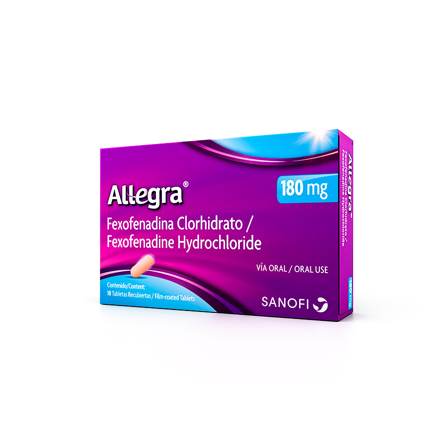  ALLEGRA 180 mg x 10 Tabletas Recubiertas357101