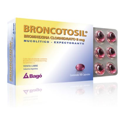  Pastillas para la Tos BRONCOTOSIL 8 mg Cápsulas Blandas x 15357412