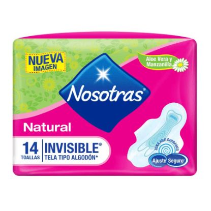  Toalla Sanitaria NOSOTRAS Natural Invisible Tela 13022 x 14 unds357600