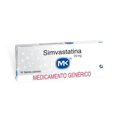  SIMVASTATINA 20 mg TECNOQUIMICAS x 10 Tableta357772