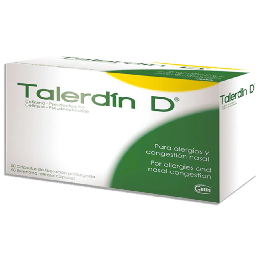  TALERDIN 5 mg x 120 mg GUTIS x 10 Cápsulas357935