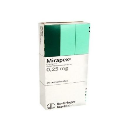  MIRAPEX 0,25 mg BOEHRINGER INGELHEIM  x 30 Comprimidos358000