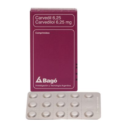  CARVEDIL 6.25  mg x 28 Comprimidos358027