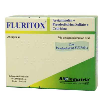  FLURITOX 500 mg x 60 mg x 5 mg FARMAYALA x 20 Cápsulas358661