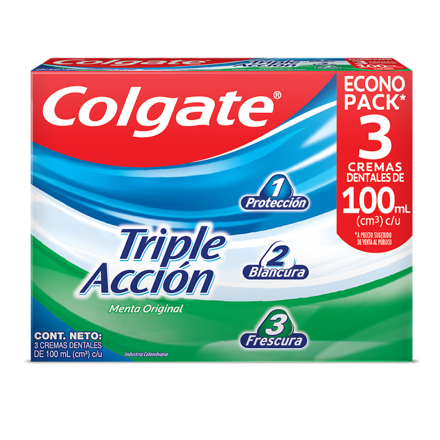  Crema Dental COLGATE Triple Acción 3 x 100 ml359263