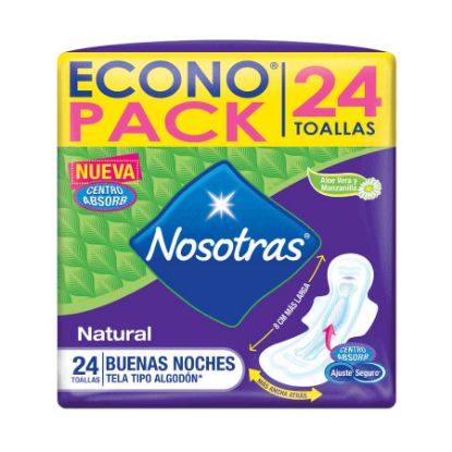  Toallas Sanitarias NOSOTRAS Buenas Noches Natural 82137 x 24 unds359454