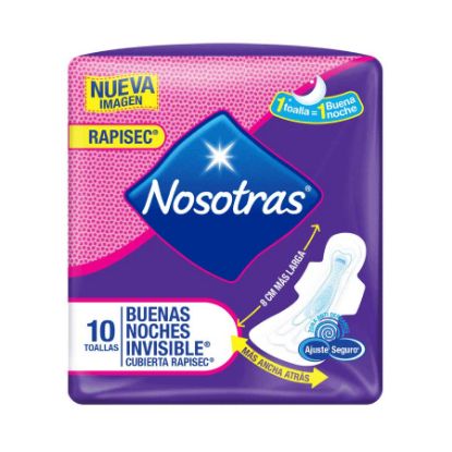  Toalla Sanitaria NOSOTRAS Buenas Noches Invisible Rapisec 88366 x 10 unds359595