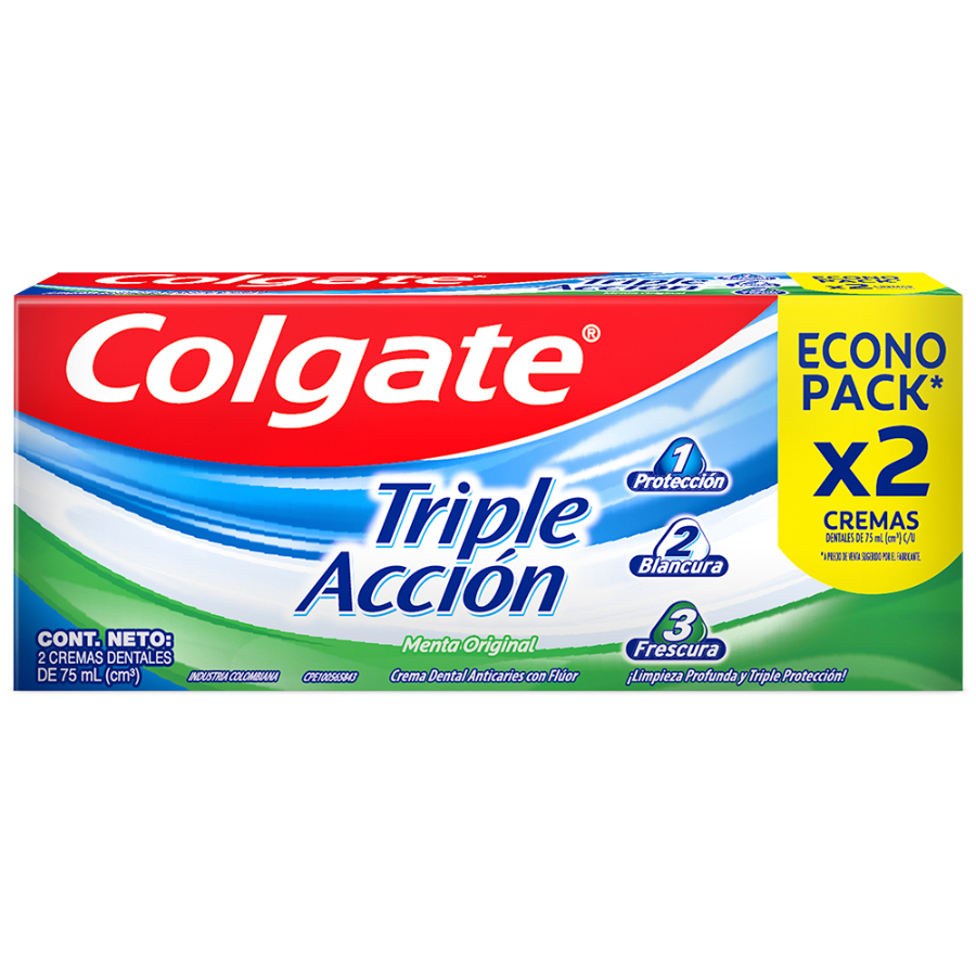  Crema Dental COLGATE Triple Acción 2 x 75 ml359644