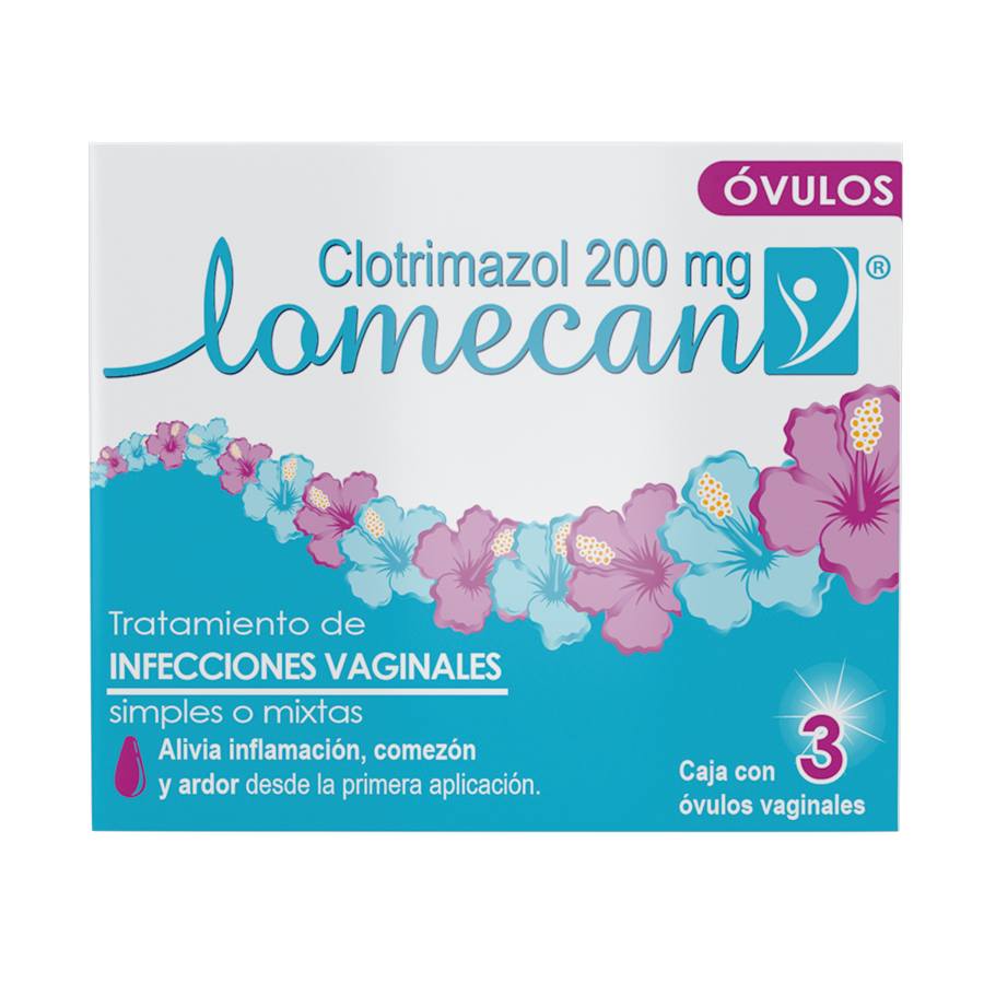  Antimicótico Vaginal LOMECAN 200 mg Óvulos x 3359900