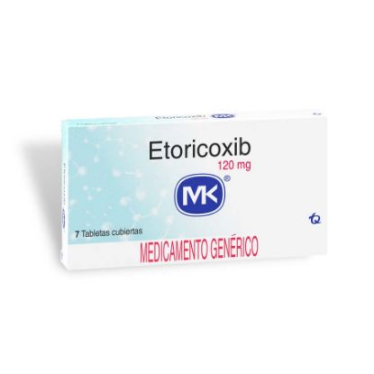  ETORICOXIB 120 mg TECNOQUIMICAS x 7 Tabletas Cubiertas360369