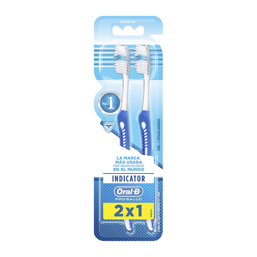  Cepillo Dental ORAL-B Indicator Mediano 100677 2 unidades360405
